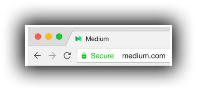 The secure label that will appear on HTTPS pages 
